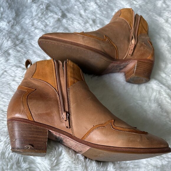 Western leather ankle boots - Picture 7 of 8